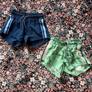 Stylish Navy and Green Shorts Set